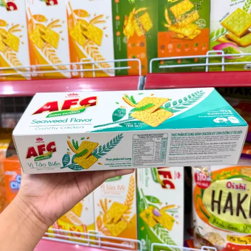 Bánh cracker Kinh Đô AFC vị tảo biển quy cách gói 172g