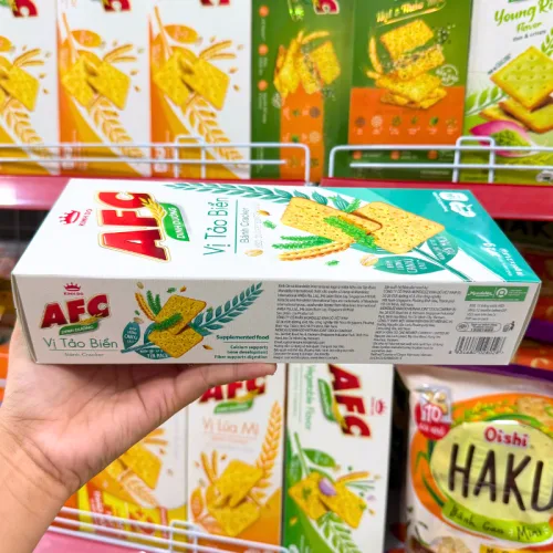 Bánh cracker Kinh Đô AFC vị tảo biển quy cách gói 172g