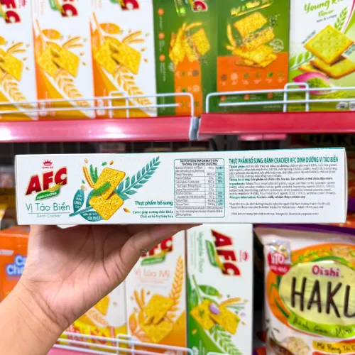 Bánh cracker Kinh Đô AFC vị tảo biển quy cách gói 172g