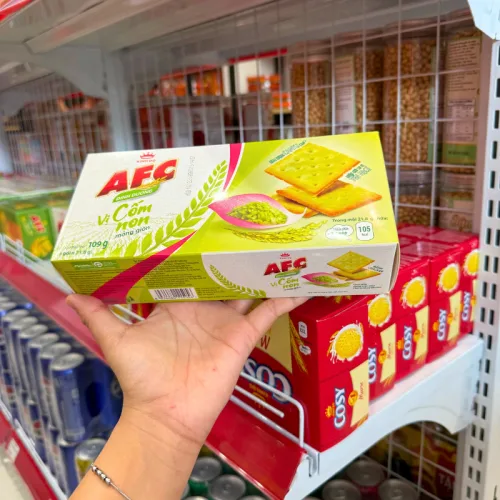 Nơi lấy sỉ bánh Afc Vị Cốm Non - Bánh Kinh Đô Afc Dinh Dưỡng 109g (5 Gói x 21,8g)