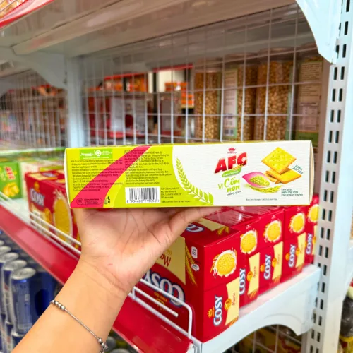 Nơi lấy sỉ bánh Afc Vị Cốm Non - Bánh Kinh Đô Afc Dinh Dưỡng 109g (5 Gói x 21,8g)