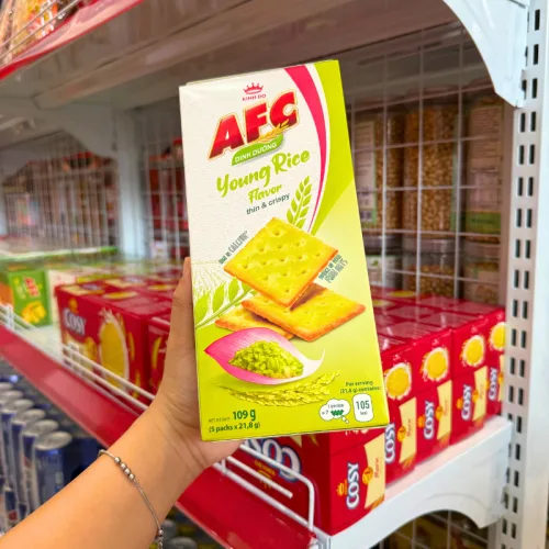 Nơi lấy sỉ bánh Afc Vị Cốm Non - Bánh Kinh Đô Afc Dinh Dưỡng 109g (5 Gói x 21,8g)