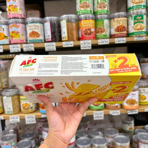 Nơi lấy sỉ bánh Afc Vị Lúa Mì - Bánh Kinh Đô Afc Dinh Dưỡng 215.6g (10 Gói)