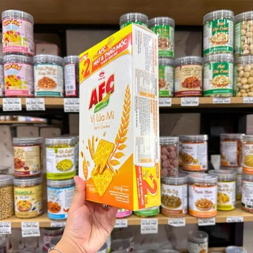 Nơi lấy sỉ bánh Afc Vị Lúa Mì - Bánh Kinh Đô Afc Dinh Dưỡng 215.6g (10 Gói)