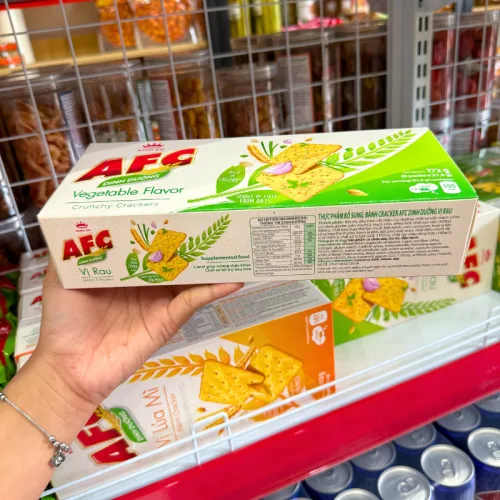 Nguồn hàng sỉ bánh Afc Vị Rau - Bánh Kinh Đô Afc Dinh Dưỡng 172g (8 Gói x 21,5g)