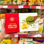 Bánh đậu xanh Rồng Vàng Hoàng Gia hộp đỏ, khối lượng 210g