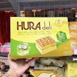 Bánh bông lan hương cốm dừa Bibica Hura Deli 336g – 12 gói x 28g