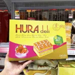 Shop sỉ bánh Bông Lan Bibica Hura Deli Hương Sữa Dâu 336g (12 Gói x 28g)