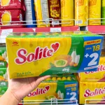 Bánh Bông Lan Cuộn Kem Solite 3 Vị (Lá Dứa, Bơ Sữa, Dâu) - Hộp 360g