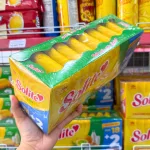 Bánh Bông Lan Cuộn Kem Solite 3 Vị (Lá Dứa, Bơ Sữa, Dâu) - Hộp 360g
