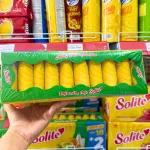 Bánh Bông Lan Cuộn Kem Solite 3 Vị (Lá Dứa, Bơ Sữa, Dâu) - Hộp 360g