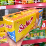 Bánh Bông Lan Cuộn Kem Solite 3 Vị (Lá Dứa, Bơ Sữa, Dâu) - Hộp 360g