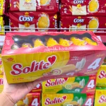 Solite Bánh Bông Lan Cuộn Vị Dâu Hộp Giấy Lớn 396g