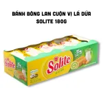 Bánh bông lan cuộn vị lá dứa Solite – hộp giấy 180g