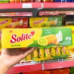 Bánh bông lan cuộn vị lá dứa Solite – hộp giấy 180g