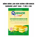 Bánh bông lan nhân kem hương cốm Quasure Light Bibica, 7 gói 18g