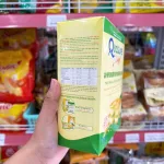 Bánh bông lan nhân kem hương cốm Quasure Light Bibica, 7 gói 18g