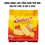 Chuyên sỉ bánh Bông Lan Tầng Kem Phô Mai Solite 115g (5 Gói x 23g)