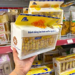 AXIQIN Bánh Waffle Bông Lan Vị Nguyên Bản 280g, 9 Gói