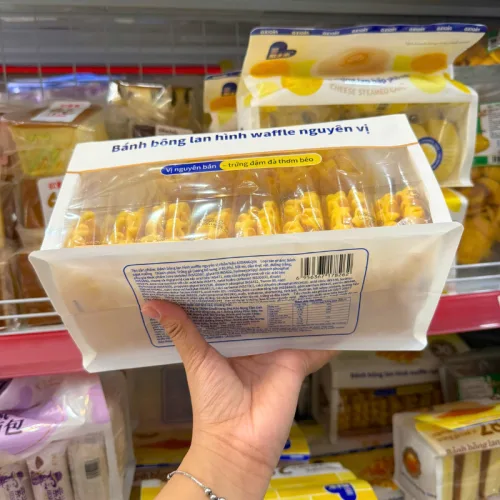 AXIQIN Bánh Waffle Bông Lan Vị Nguyên Bản 280g, 9 Gói