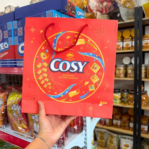 Bánh quy bơ thập cẩm socola Kinh Đô Cosy 520g, tặng kèm túi