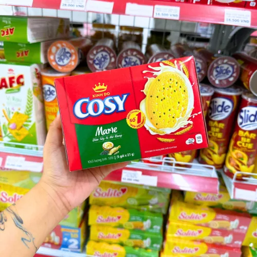 Bánh quy Cosy Marie Kinh Đô dừa sấy mè rang 105g, 5 gói x 21g