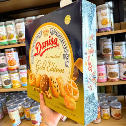 Chỗ sỉ bánh Danisa Limited Gold Edition 792g - Bánh Quy Bơ Danisa - Hộp Quà Tết
