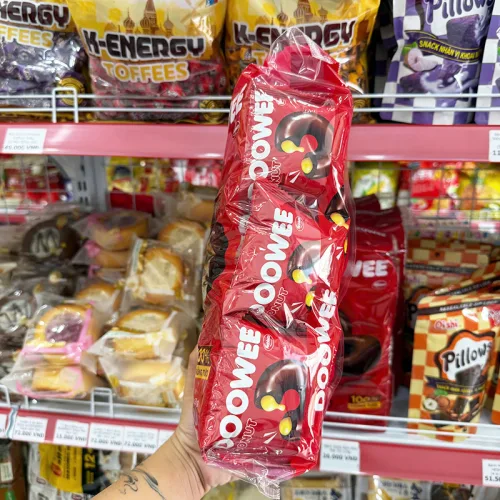 Bánh Donut Doowee nhân vị socola, 12 cái, 348g