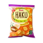 Nguồn hàng sỉ bánh Gạo Mini Oishi Haku Mè Rang Tỏi Giòn 150g