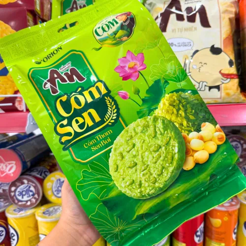 Nơi lấy sỉ bánh Gạo Nướng AN Cốm Sen Orion 168g