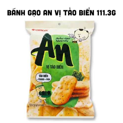 Shop sỉ bánh Gạo Nướng AN Vị Tảo Biển Orion 111,3g
