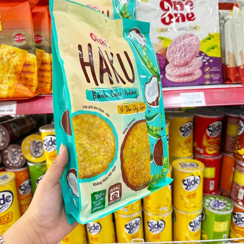 Shop sỉ bánh Gạo Nướng OISHI HAKU Vị Dừa Sấy Giòn 138g