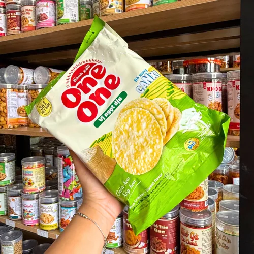 Bánh Gạo ONE ONE Vị Ngọt Dịu Gói Xanh Lá 150gr