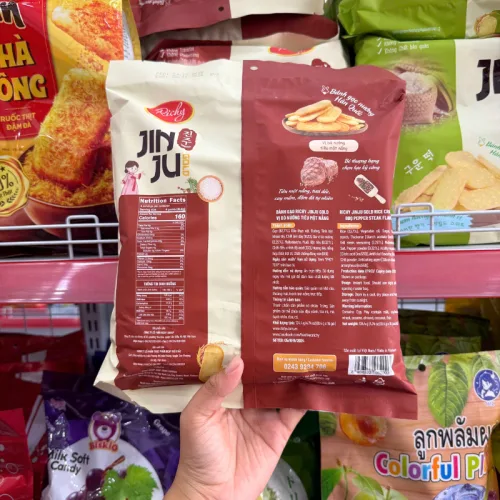 Shop sỉ bánh Gạo Richy Jinju Vị Bò Nướng Tiêu 134.4g