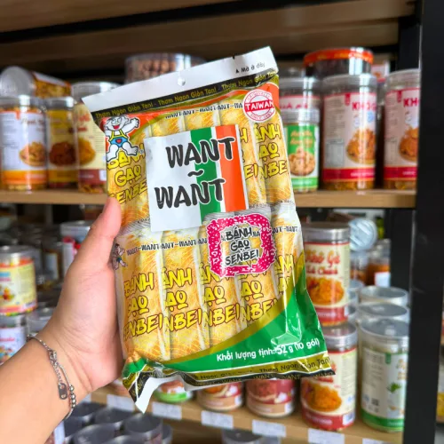 Bánh gạo WANT WANT dòng Senbei nhỏ 52g, quy cách túi 10 gói