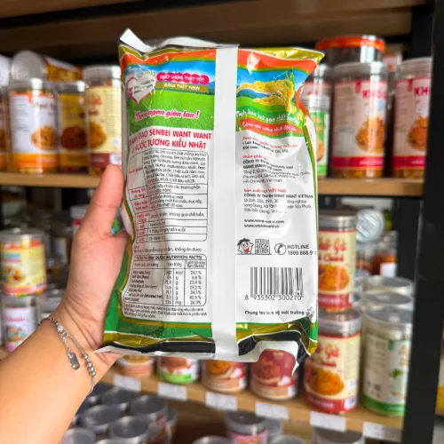 Bánh gạo WANT WANT dòng Senbei nhỏ 52g, quy cách túi 10 gói