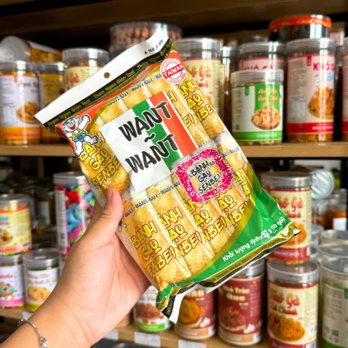 Bánh gạo WANT WANT dòng Senbei nhỏ 52g, quy cách túi 10 gói