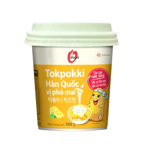Chuyên sỉ bánh Gạo Tokpokki Hàn Quốc Vị Phô Mai O'Food Hộp 140g – một lựa chọn đáng tham khảo trong O'Food