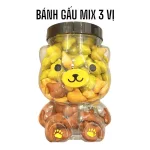 Chuyên sỉ bánh Gấu Mix 3 Vị Thơm Ngon 500g - Hộp Gấu Lớn