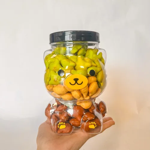 Chuyên sỉ bánh Gấu Mix 3 Vị Thơm Ngon 500g - Hộp Gấu Lớn