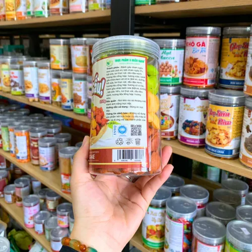 Bánh Gấu 3 Vị Truyền Thống, Socola, Chùm Ngây 350g Hộp PET