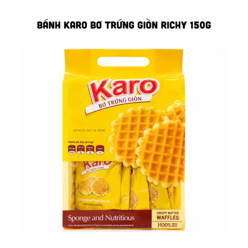 Chỗ sỉ bánh Karo Bơ Trứng Giòn Richy 150g