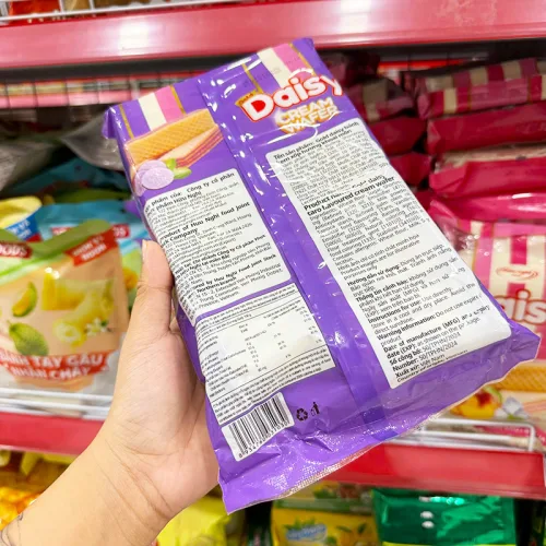 Bánh kem xốp Daisy Hữu Nghị vị khoai môn, gói 145g