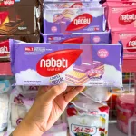 Bánh xốp Nabati nhân kem Goguma gói 110g màu tím