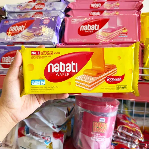 Bánh Xốp Kem NABATI Phô Mai Thanh Dài 110g Gói Vàng – một lựa chọn đáng tham khảo trong NABATI
