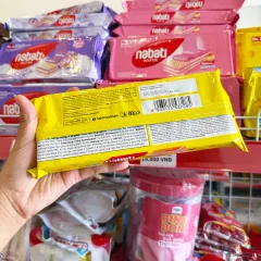 Bánh Xốp Kem NABATI Phô Mai Thanh Dài 110g Gói Vàng