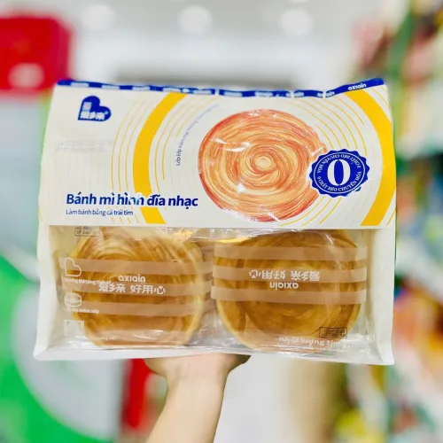 Bánh Mì Hình Đĩa Nhạc AXIAIN 360g (Bịch 10 Gói)