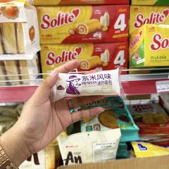Bánh mì sữa chua vị gạo tím HESHAN quy cách thùng 2kg