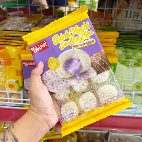 Mochi Weisiel vị sữa khoai môn phủ dừa 180g