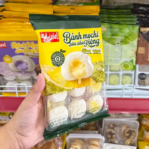 Bánh mochi vị sữa sầu riêng Weisiel phủ dừa 180g
